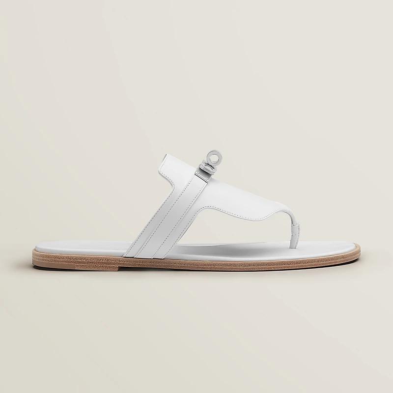 Dép Hermes Elixir Sandal Nữ Trắng